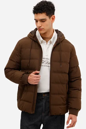 C&A Jaqueta puffer masculina com capuz