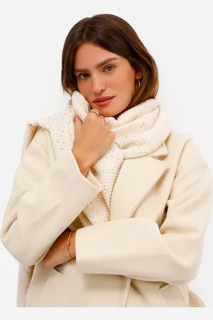 C&A Cachecol feminino canelado com brilhos