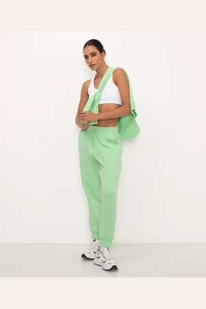 C&A Calça de moletom jogger cintura alta verde