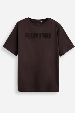C&A Camiseta de algodão juvenil the rolling stones cinza