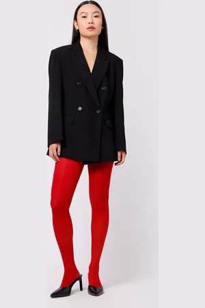 C&A Meia calça fio 40 mindset vermelha