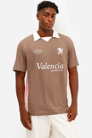 C&A Camiseta masculina manga curta valencia com gola marrom