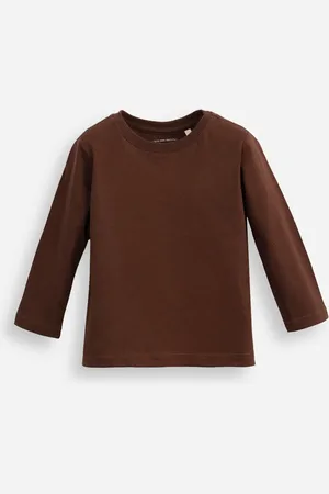 C&A Camiseta de algodão infantil marrom