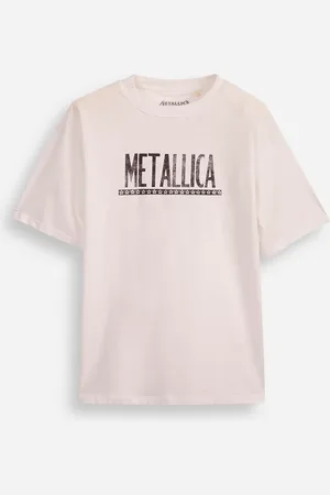 C&A Camiseta de algodão juvenil metallica