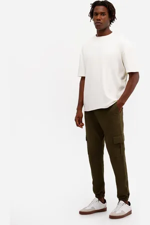 C&A Calça de sarja jogger cargo verde