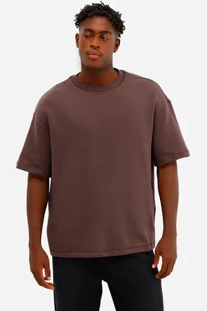 C&A Camiseta oversized masculina de moletom sem felpa