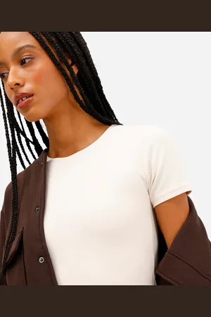 C&A Blusa feminina de poliamida manga curta
