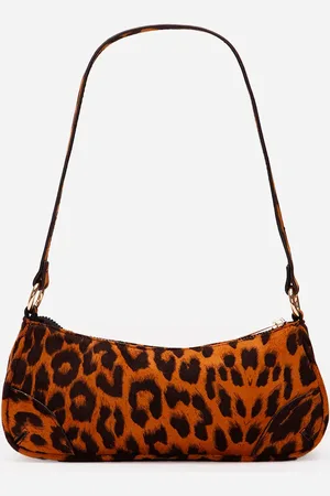 C&A Bolsa baguete animal print animal print texturizada colorida