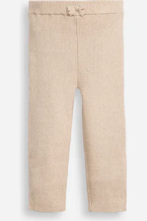 C&A Calça legging infantil de tricot canelada