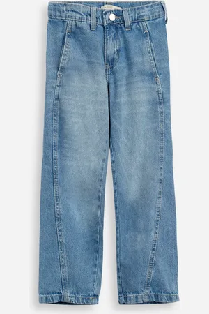 C&A Calça balloon infantil jeans azul