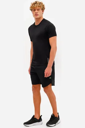 C&A Short masculino esportivo ace texturizado com recorte verde