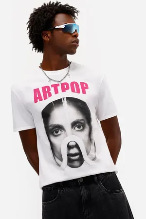 C&A Camiseta unissex de algodão artpop lady gaga