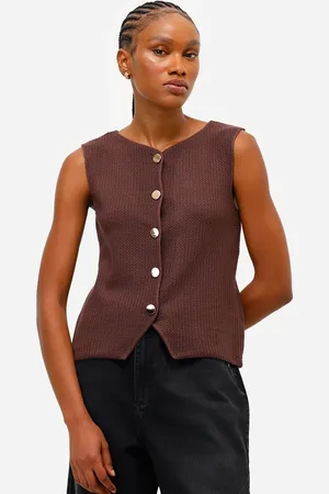 C&A Colete feminino de tricot texturizado