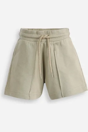 C&A Short de moletom infantil com nervura verde
