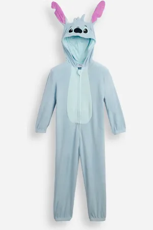 C&A Pijama macacão longo infantil stitch azul