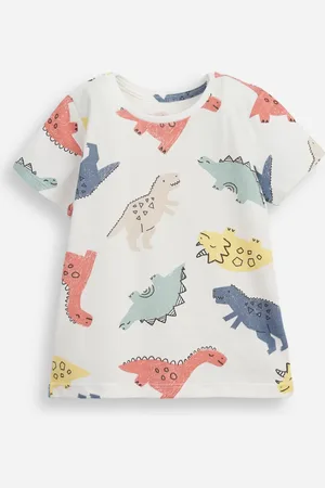 C&A Camiseta de algodão infantil manga curta dinossauro