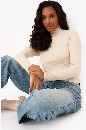 C&A Blusa de malha canelada manga longa