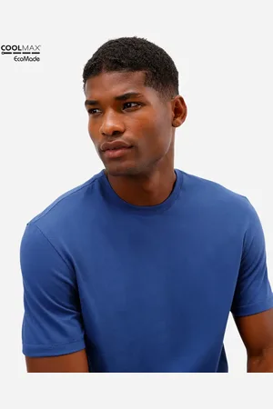 C&A Camiseta masculina manga curta coolmax azul