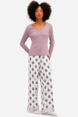 C&A Pijama longo feminino floral