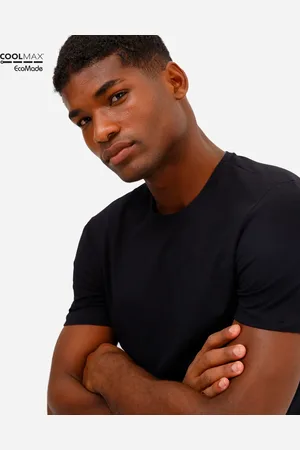 C&A Camiseta masculina manga curta coolmax preta
