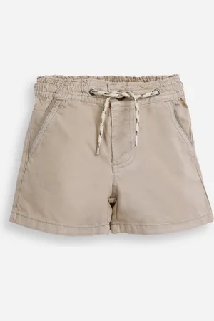 C&A Bermuda de sarja infantil com cordão bege
