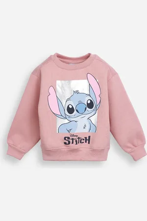 C&A Blusão de moletom infantil stitch rosa