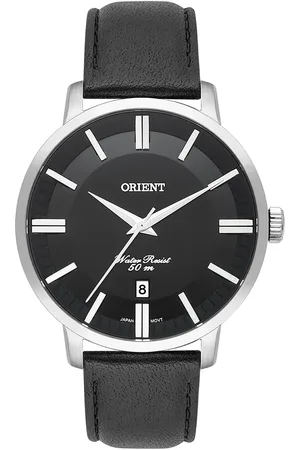 C&A Relógio masculino orient mbsc1038p1px analógico-calendário prateado