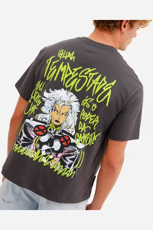C&A Camiseta masculina de algodão tempestade cinza