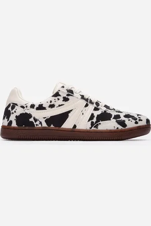 C&A Tênis casual com recortes animal print ace off white