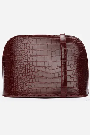 C&A Bolsa feminina transversal croco