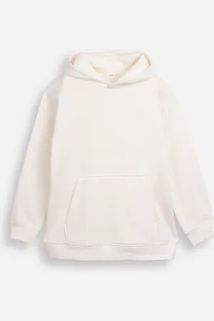 C&A Blusão juvenil de moletom oversized com capuz