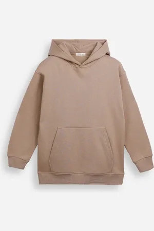 C&A Blusão juvenil de moletom oversized com capuz