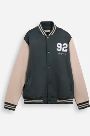 C&A Jaqueta bomber juvenil ovesized em moletom