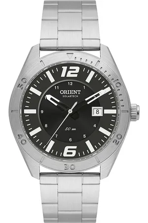 C&A Relógio masculino orient mbss1497g2sx analógico-calendário prateado