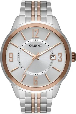 C&A Relógio masculino orient mtss1104s2sr analógico calendário prateado