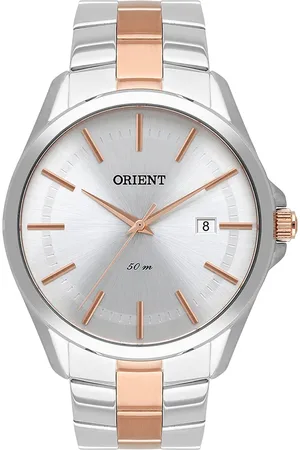 C&A Relógio masculino orient mtss1116s1sr analógico calendário prateado