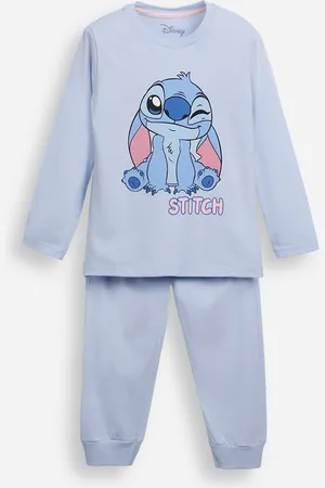 C&A Pijama infantil de algodão stitch azul