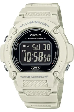 C&A Relógio masculino casio w-219hc-8bvdf digital bege