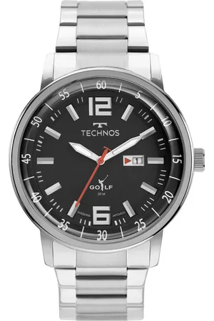 C&A Relógio masculino technos 2115mwb1h analógico calendário prateado