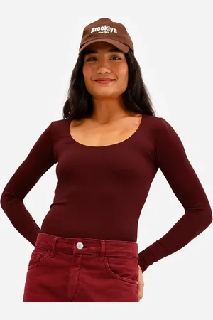 C&A Blusa feminina de poliamida manga longa