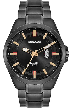 C&A Relógio masculino seculus 44254gpsvpa3 analógico calendário