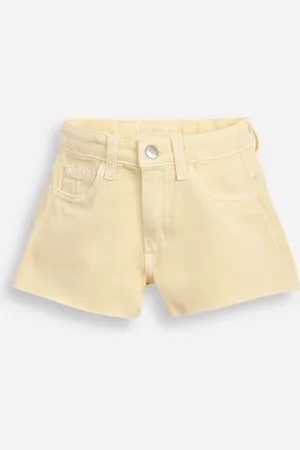 C&A Short curto infantil de sarja amarelo
