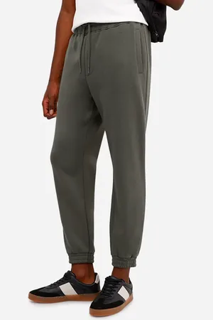 C&A Calça básica jogger masculina de moletom felpado verde