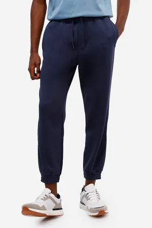 C&A Calça básica jogger masculina de moletom felpado azul