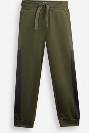 C&A Calça jogger infantil bicolor verde