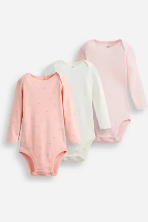 C&A Kit de 3 bodies infantis estampados colorido