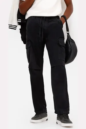 C&A Calça cargo masculina de sarja preta