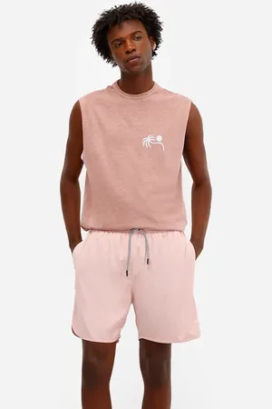 C&A Short masculino cós elástico rosa