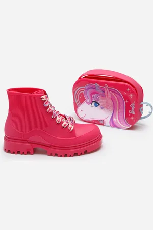C&A Coturno infantil com bolsa barbie