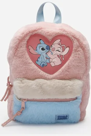 C&A Mochila infantil de pelúcia stitch e angel